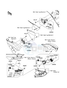 ZZR1400_ABS ZX1400FEFB FR GB XX (EU ME A(FRICA) drawing Turn Signals