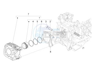 Fly 150 4T 3V ie (APAC) drawing Cylinder-piston-wrist pin unit