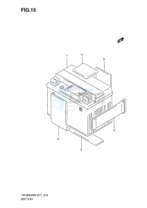 TS185ER (E71) drawing BATTERY