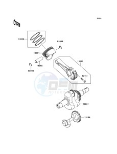 MULE_600 KAF400B7F EU drawing Crankshaft/Piston(s)