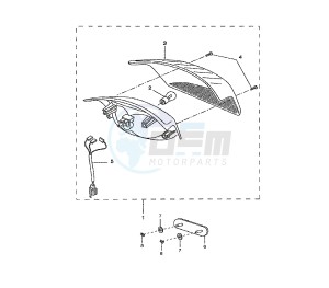 BW'S NAKED 50 drawing TAILLIGHT