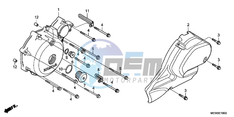 LEFT CRANKCASE COVER