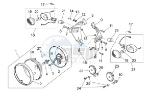 Griso S.E. 1200 8V USA-CND drawing Headlight/Horn