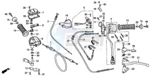 TRX350TE RANCHER ES drawing SWITCH CABLE