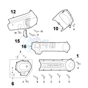 FOX A2 BE drawing ENGINE COVER