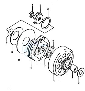 LT50 (E-F-G-H-J-K) drawing CLUTCH