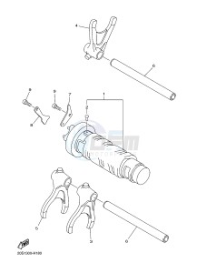 XJ6S 600 DIVERSION (S-TYPE) (36CC 36CE) drawing SHIFT CAM & FORK