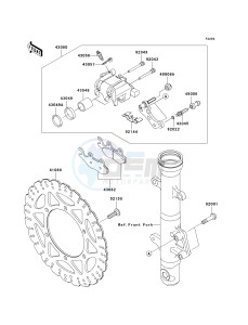 EX250 J [NINJA 250R] (J8F-J9FA) J9FA drawing FRONT BRAKE