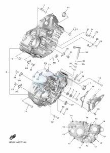 WR450F (BDB4) drawing CRANKCASE