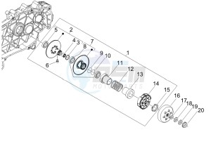 MP3 500 Sport (USA) USA drawing Driven pulley