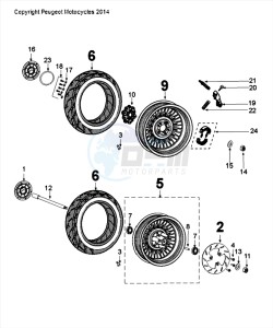 DJANGO 50 4T ALLURE drawing WHEELS