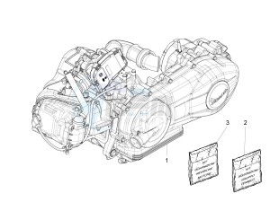 LXV 125 4T 3V E3 (APAC) drawing Engine, assembly