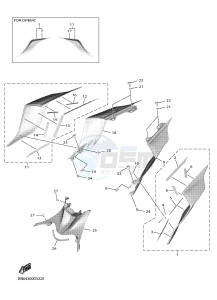 YZF-R6 YZF600 R6 (BN66) drawing SIDE COVER