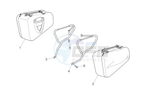 Breva IE 750 drawing Touring Side cases