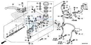 CBR1000SAG CBR1000 ED drawing FRONT BRAKE MASTER CYLINDER ( CBR1000RA/ SA)