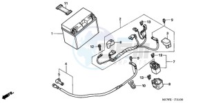 VFR8009 U / MME TWO drawing BATTERY