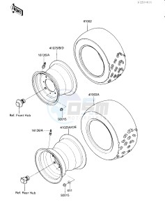 KLF 300 A [BAYOU 300] (A2) [BAYOU 300] drawing WHEELS_TIRES