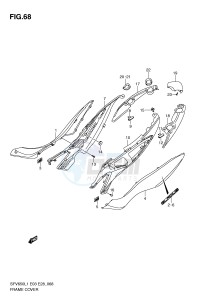 SFV650 (E3-E28) Gladius drawing FRAME COVER (SFV650L1 E28)