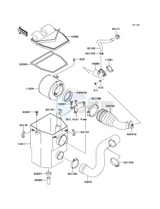 MULE_600 KAF400BFF EU drawing Air Cleaner