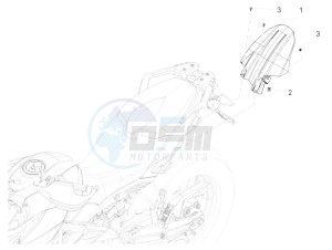 ETV 1200 Caponord Rally (EMEA, APAC) drawing Rear mudguard