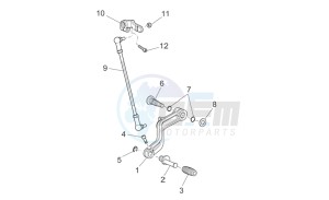 Griso S.E. 1200 8V drawing Gear lever