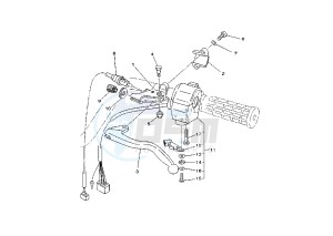 ATV 400 drawing HANDLE SWITCH – LEVER