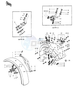 G4 TR (D-E) 100 drawing FENDERS G4TR-B_C -- 70-73- -