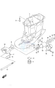 DF 250AP drawing Drive Shaft Housing w/Transom (X)