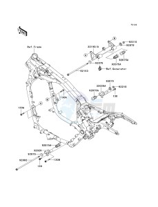 VN 1600 D [VULCAN 1600 NOMAD] (D6F-D8FA) D6F drawing ENGINE MOUNT