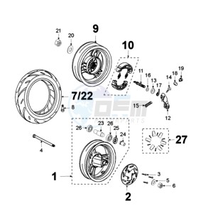 LUDIX 10 L TREND drawing WHEELS