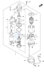 DF 90A drawing Starting Motor