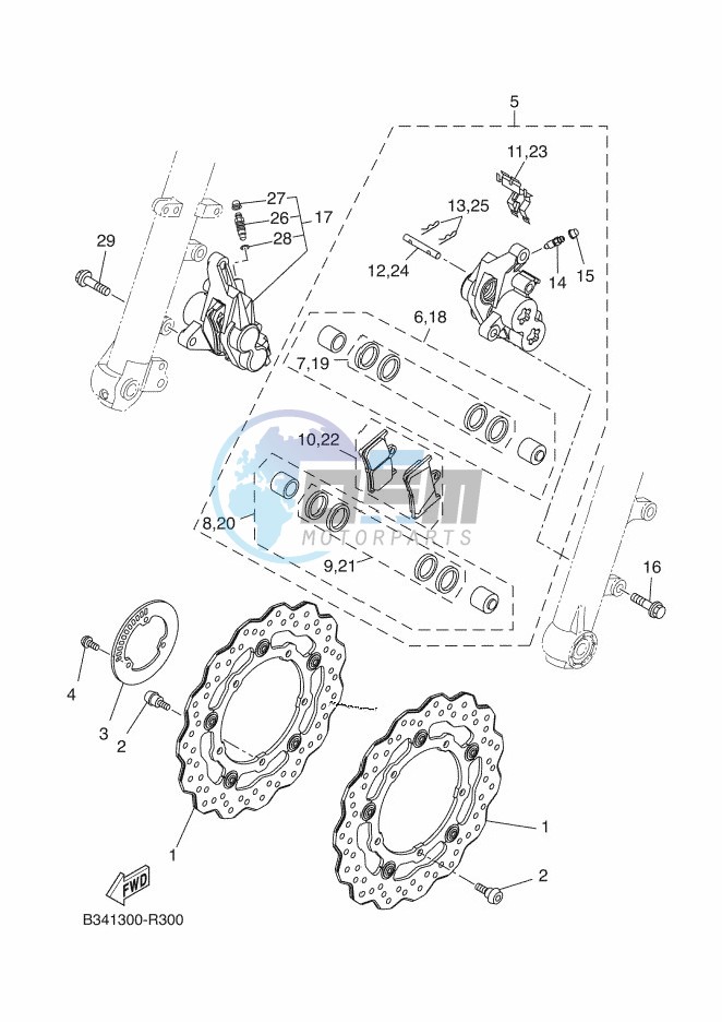 FRONT BRAKE CALIPER