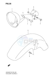 GZ250 (P3) drawing HEADLAMP HOUSING