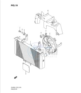 DL650 drawing RADIATOR