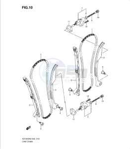 VZ1500K9 drawing CAM CHAIN