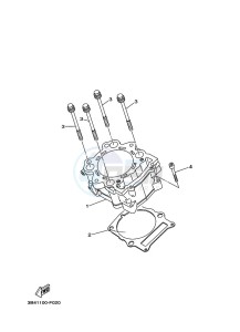 YFM700FWAD GRIZZLY 700 EPS (BDE4) drawing CYLINDER