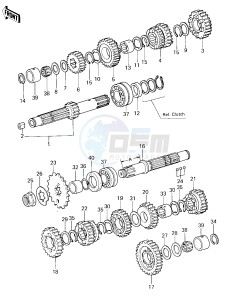 KZ 400 H (H1) drawing TRANSMISSION