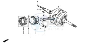 FES250 FORESIGHT drawing CRANKSHAFT/PISTON