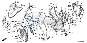 SH125E SH125 E drawing FRONT COVER