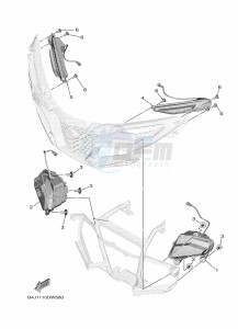 YXE1000EWS YX10EPSM (B4M2) drawing HEADLIGHT