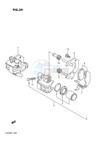 LT230E (E28) drawing FRONT CALIPERS