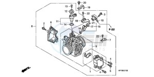 TRX420FA9 Australia - (U) drawing THROTTLE BODY