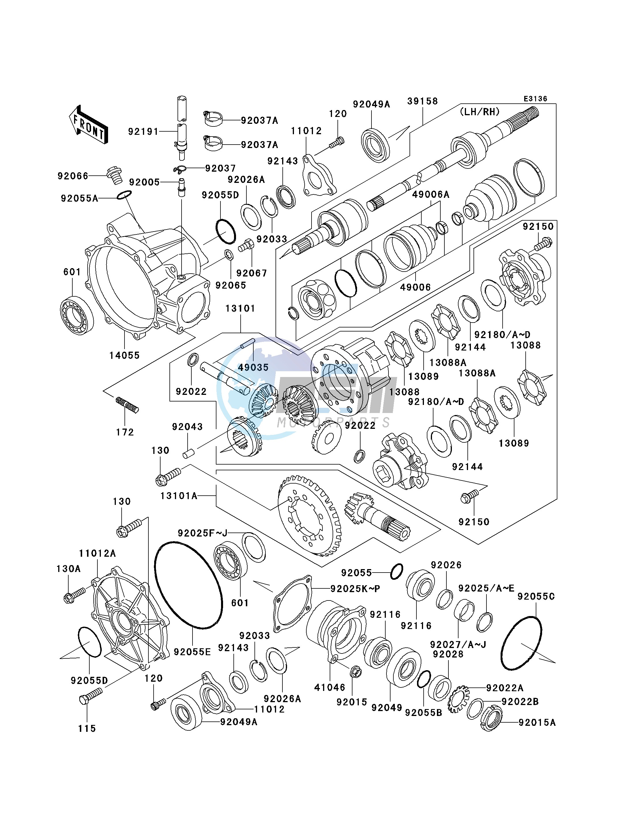 DRIVE SHAFT-FRONT