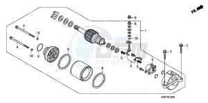 CBF125MB drawing STARTING MOTOR