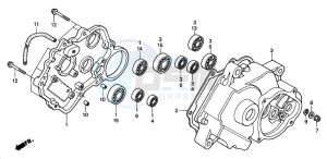 PAC16A1 RACOON drawing CRANKCASE