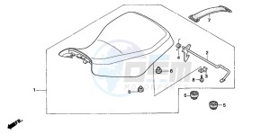 TRX250TE FOURTRAX ES drawing SEAT