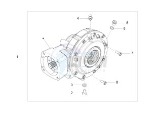 California 1400 Touring ABS 1380 drawing Rear transmission / Components