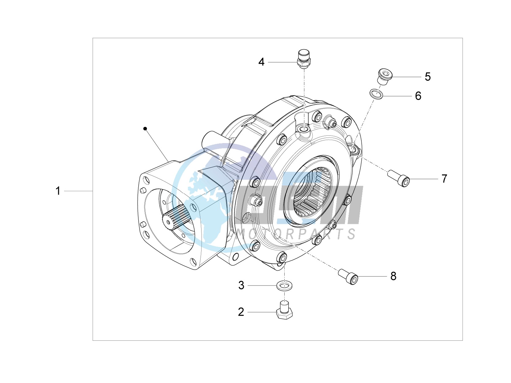 Rear transmission / Components