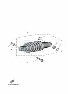 MT-09 MTN890 (B7NC) drawing REAR SUSPENSION