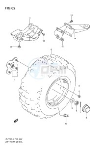 LT-F250 (E17) drawing LEFT REAR WHEEL